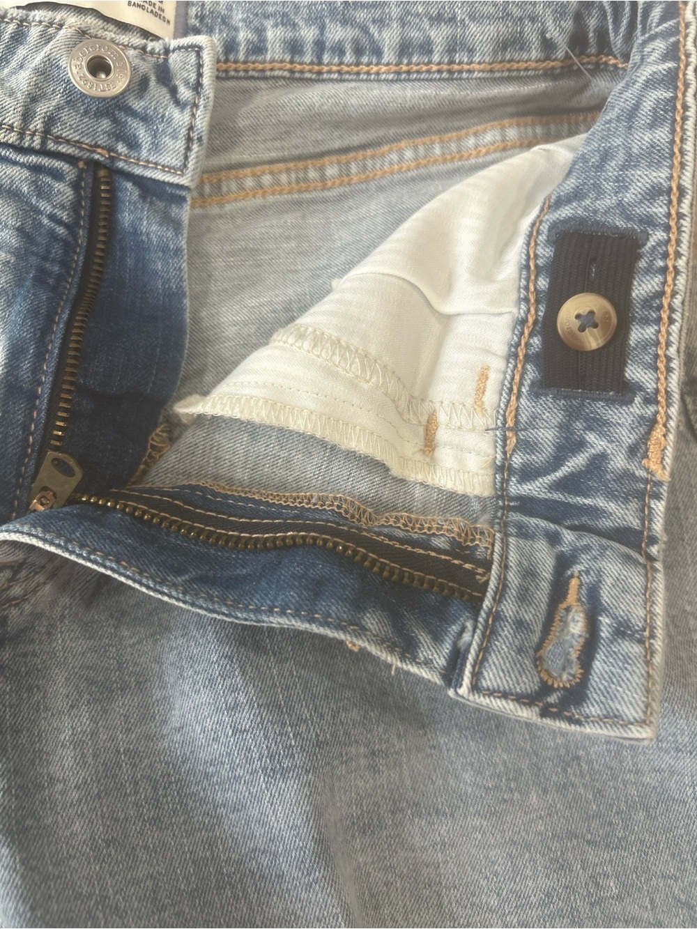 Abercrombie kids high rise wide leg jeans girl size 17/18 long blue baggy grunge - Picture 12 of 13